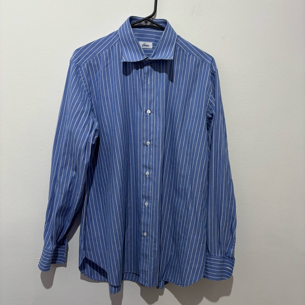 Brioni Dress Shirt Size 16/41 *flawed